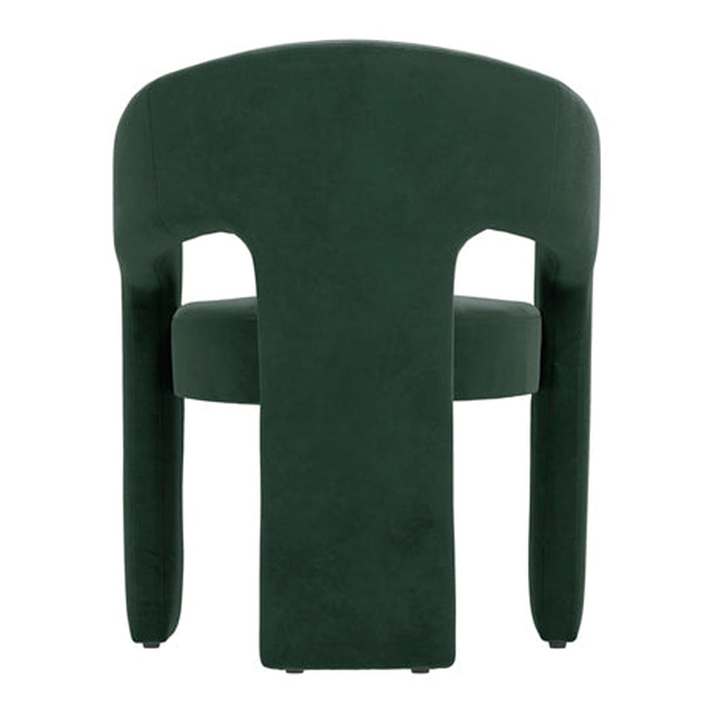 O&Co Albie Dining Chair - Forest Green Velvet