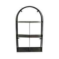 Ivyline Archway Sculptural Log Storage Natural Black