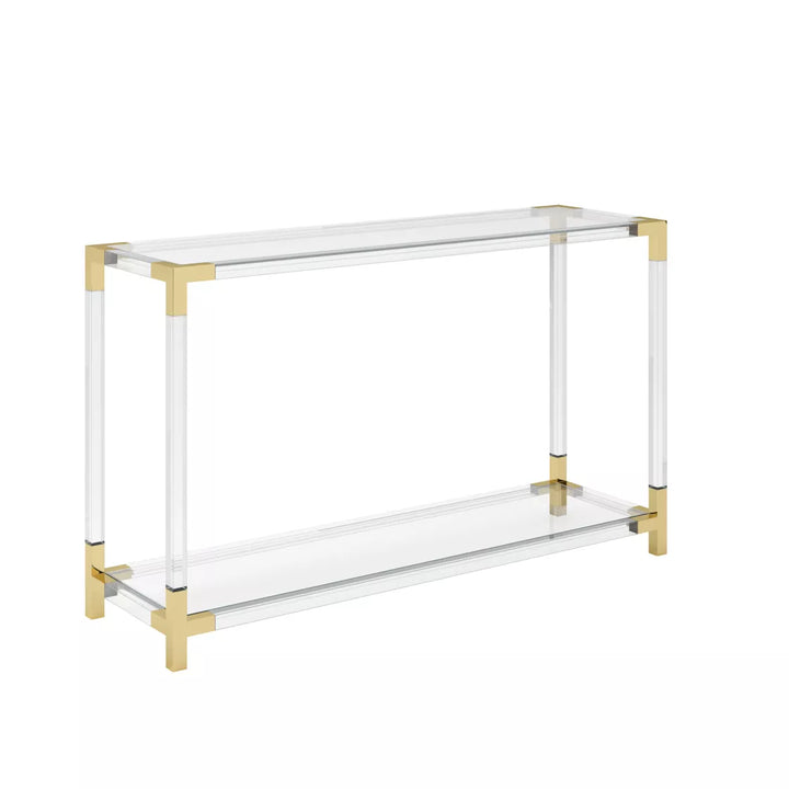Amari Clear Console Table