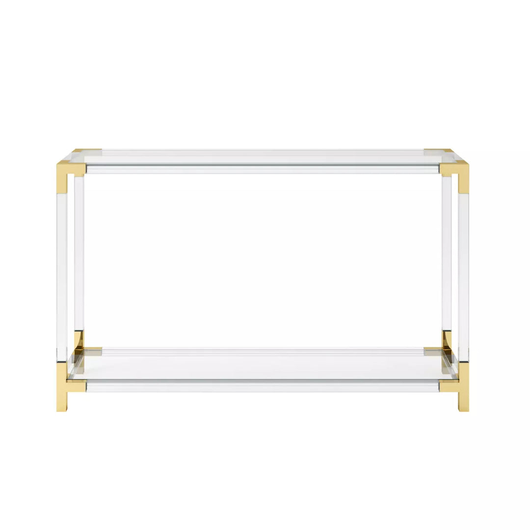 Amari Clear Console Table