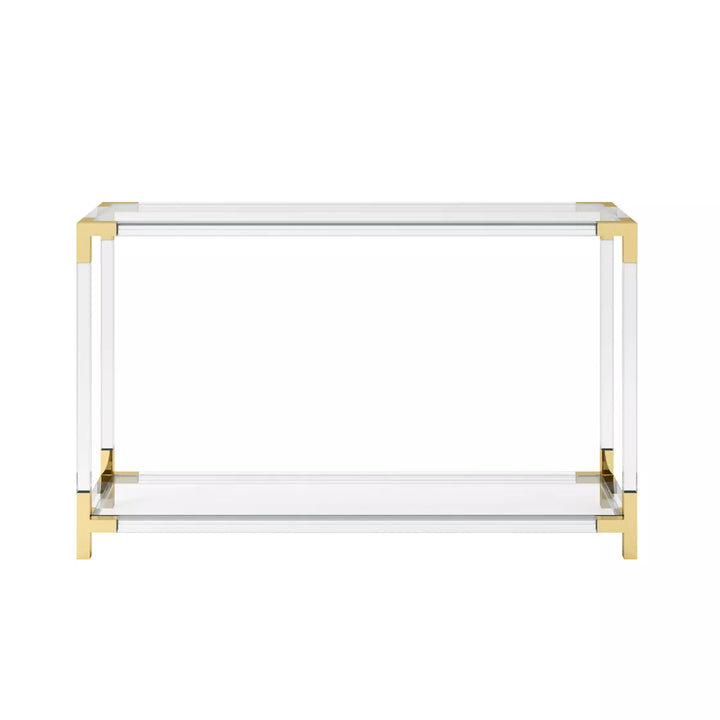 Amari Clear Console Table