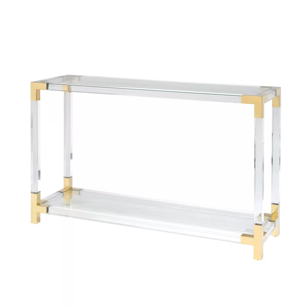 Amari Clear Console Table