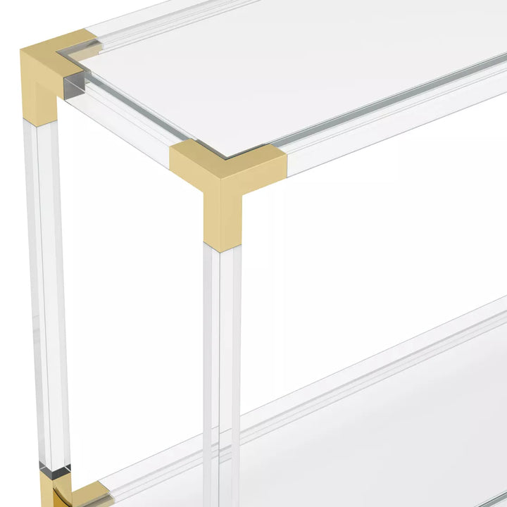 Amari Clear Console Table