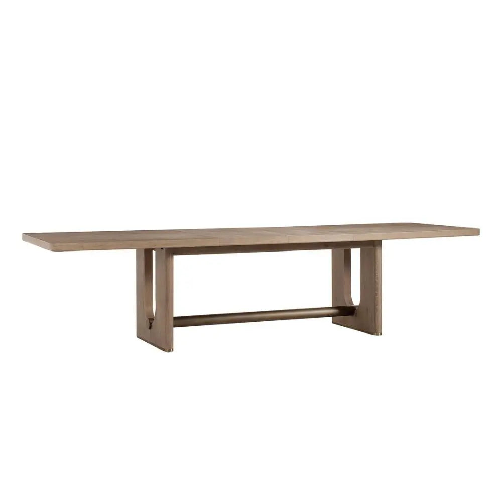 Charlie 12 Seater Extending Rectangular Dining Table - Brown