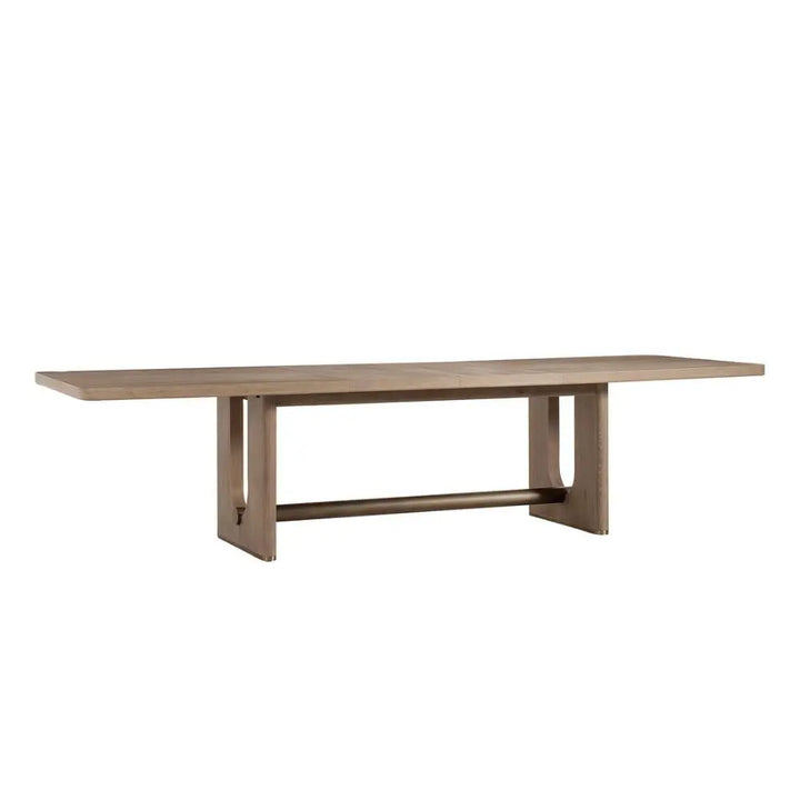Charlie 12 Seater Extending Rectangular Dining Table - Brown