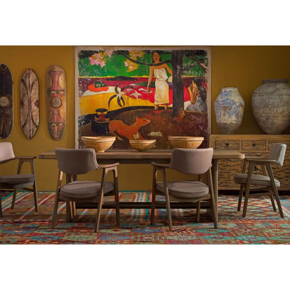 Charlie 12 Seater Extending Rectangular Dining Table - Brown