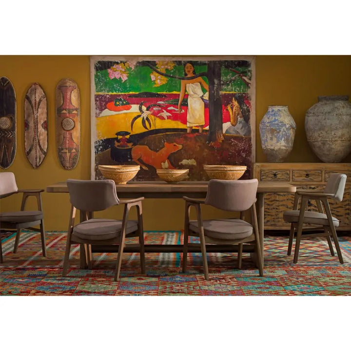 Charlie 12 Seater Extending Rectangular Dining Table - Brown