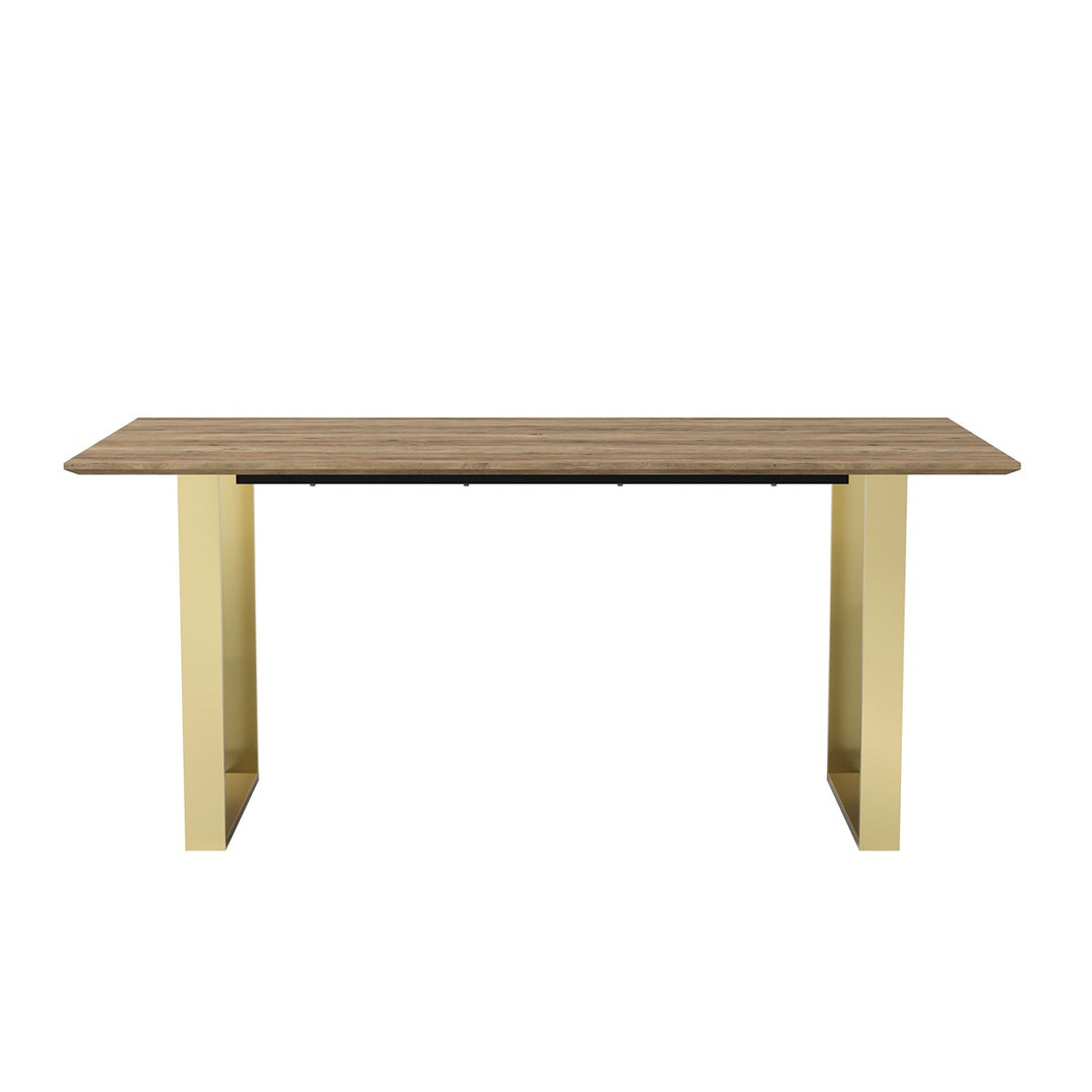 Recco Rectangular Dining Table - Russet & Gold LPD HOME 1