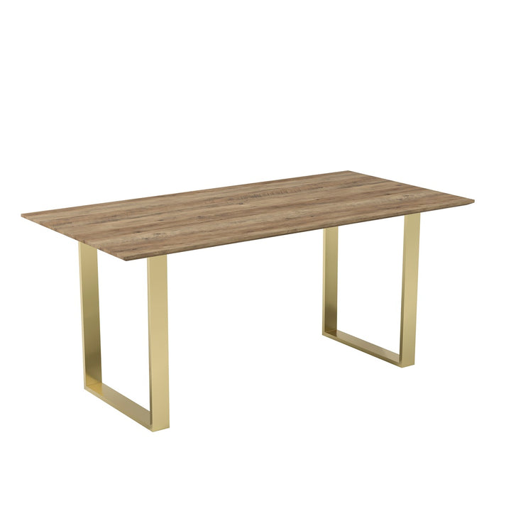 Recco Rectangular Dining Table - Russet & Gold LPD HOME 2
