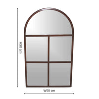 Ivyline Archway Outdoor Mirror Natural Rust