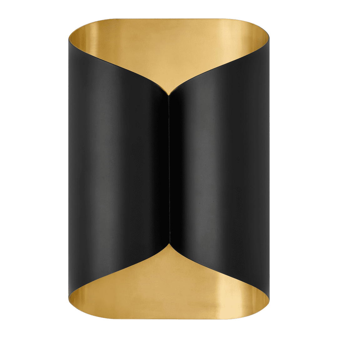 Selfoss Sconce - Black & Antique Brass Interior Visual Comfort 1