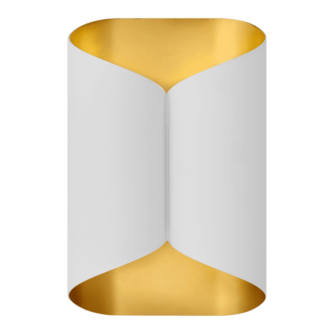 Selfoss Sconce - Plaster White & Antique Brass Interior Visual Comfort 1