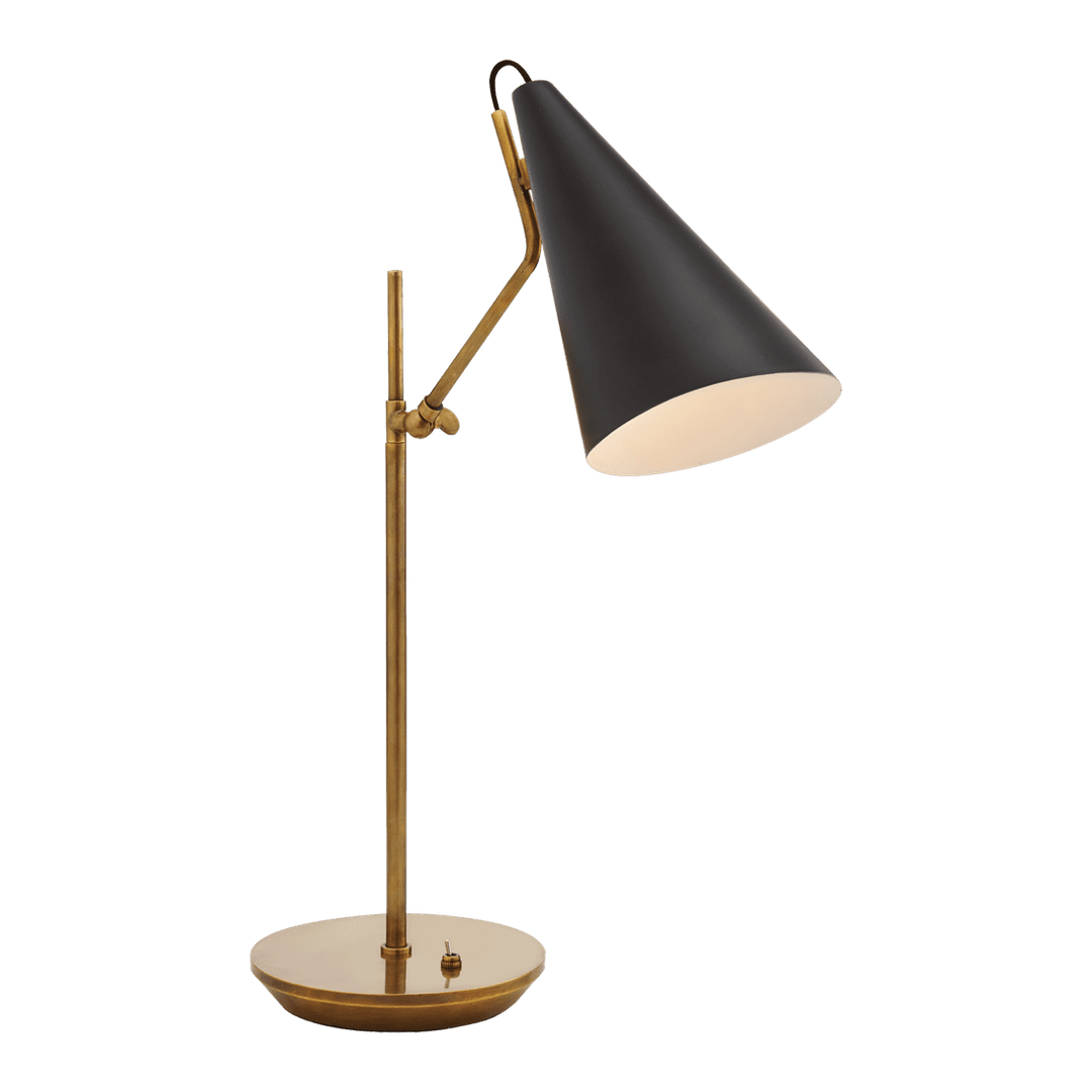 Clemente Table Lamp - Antique Brass with Black Visual Comfort 1