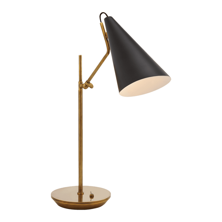Clemente Table Lamp - Antique Brass with Black Visual Comfort 1