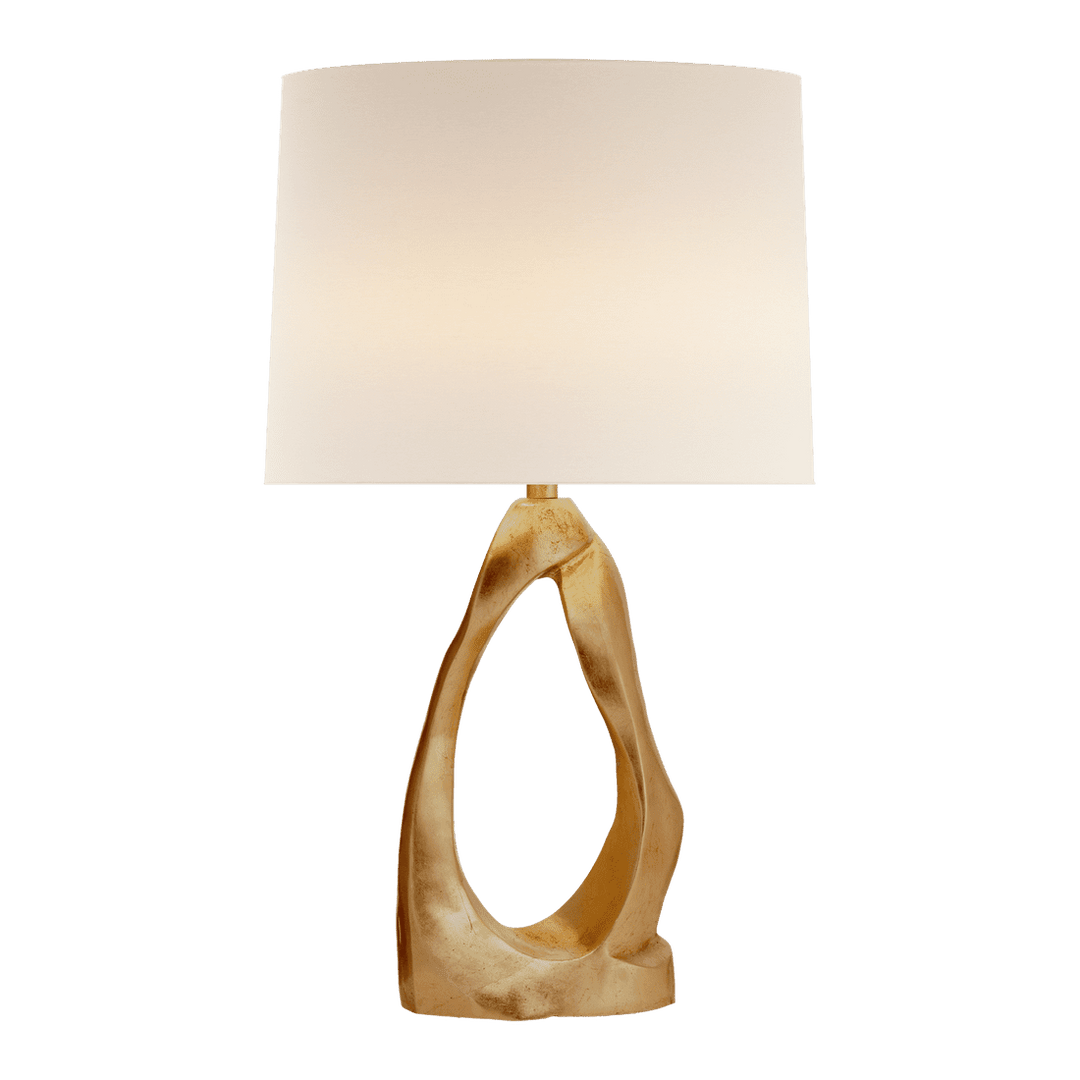 Cannes Table Lamp - Gild with Linen Shade Visual Comfort 1