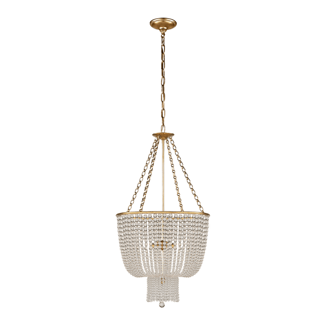 Jacqueline Chandelier - Antique Brass with Clear Glass Visual Comfort 1