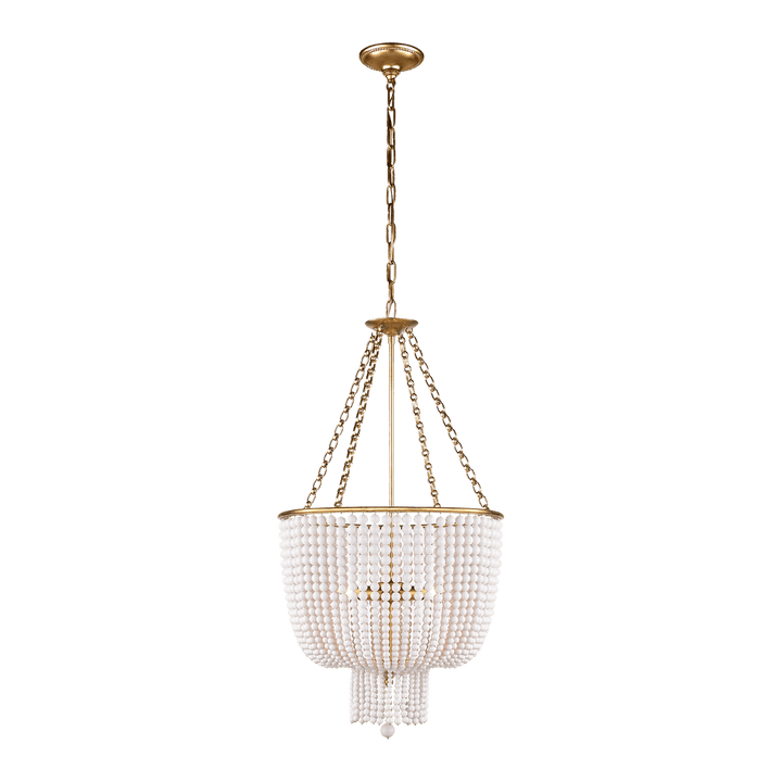 Jacqueline Chandelier - Antique Brass with White Acrylic Visual Comfort 1