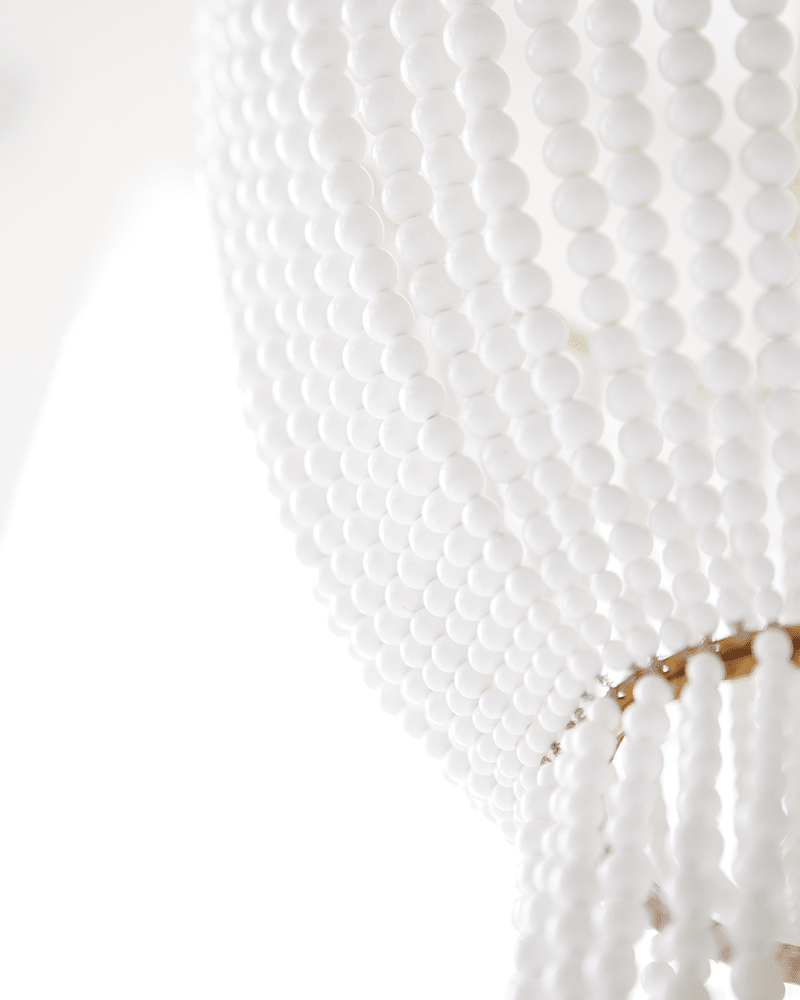 Jacqueline Chandelier - Antique Brass with White Acrylic Visual Comfort 2