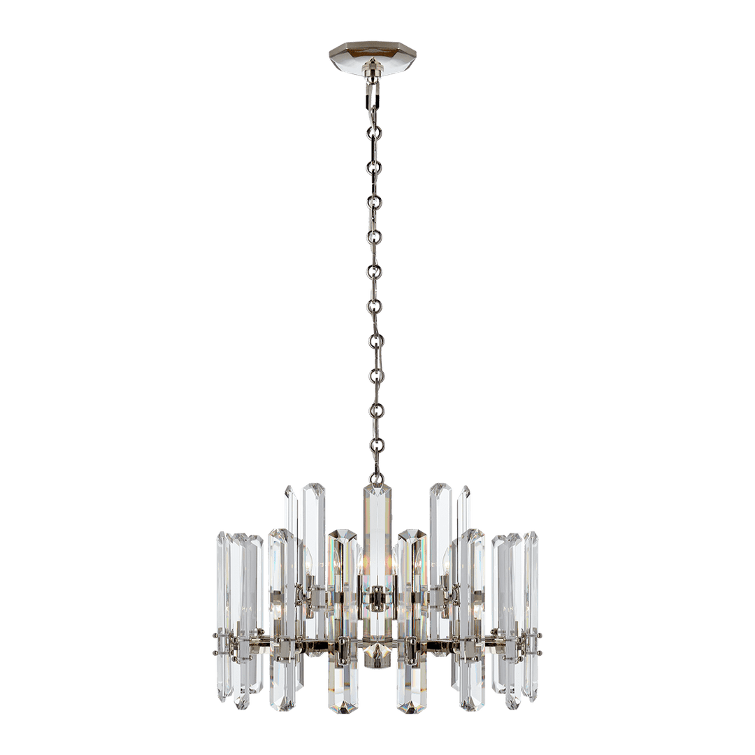 Bonnington Chandelier - Polished Nickel with Crystal Visual Comfort 1