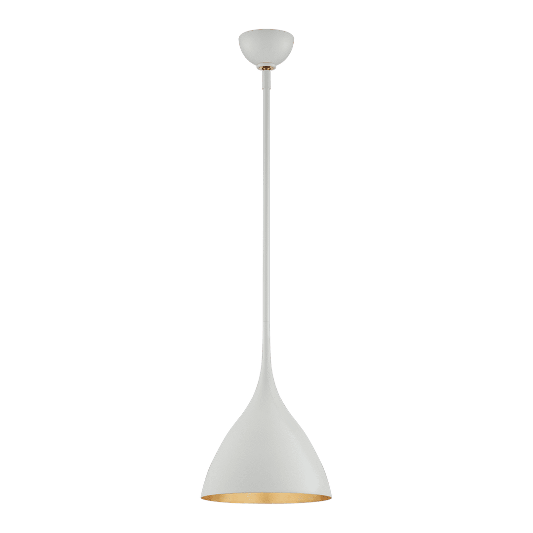Agnes Small Pendant - Plaster White with Gild Interior Visual Comfort 1
