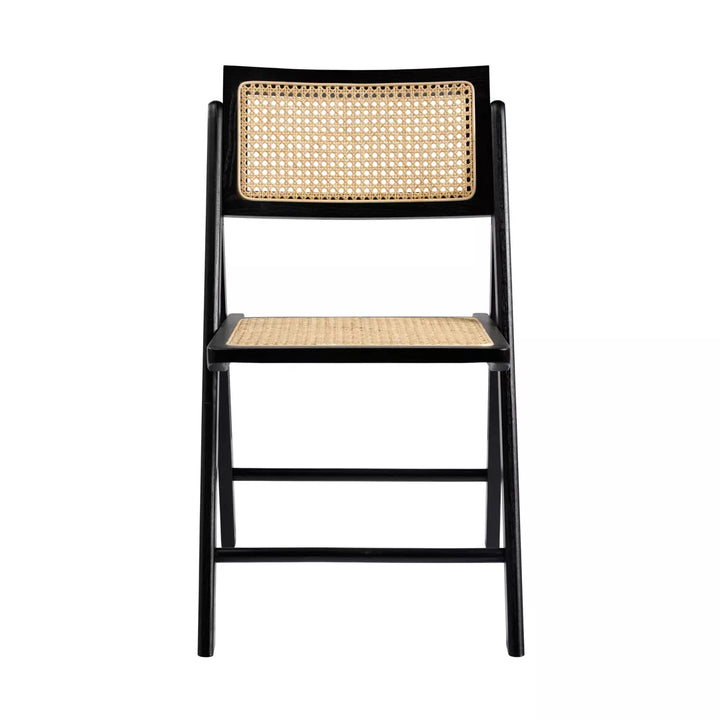 Orla Rattan Dining Chair - Black