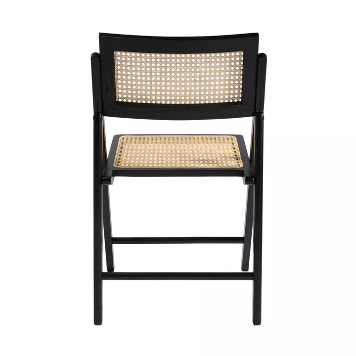 Orla Rattan Dining Chair - Black