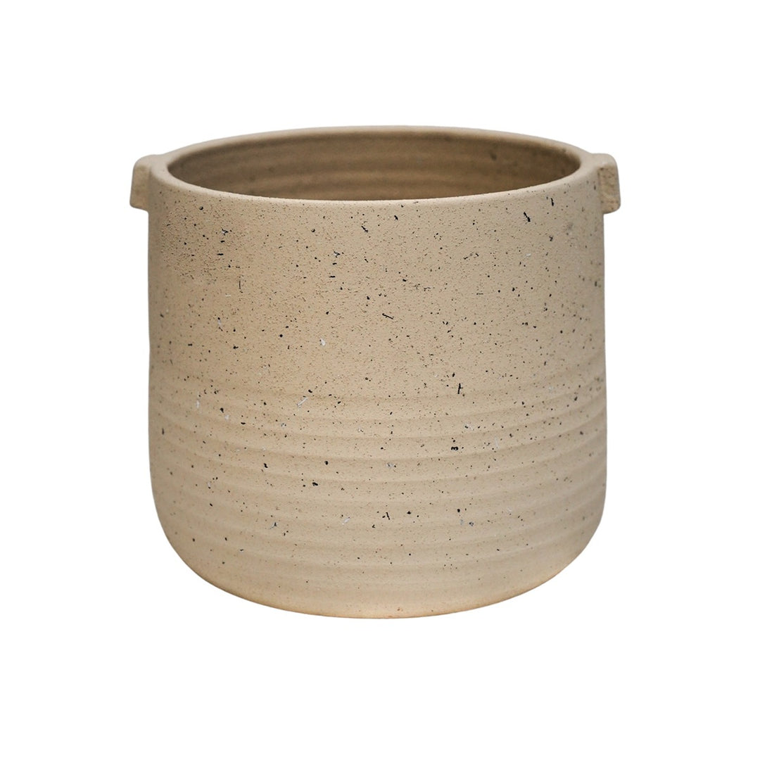 Aurora Terrazzo Handle Planter Oat Ivyline 1