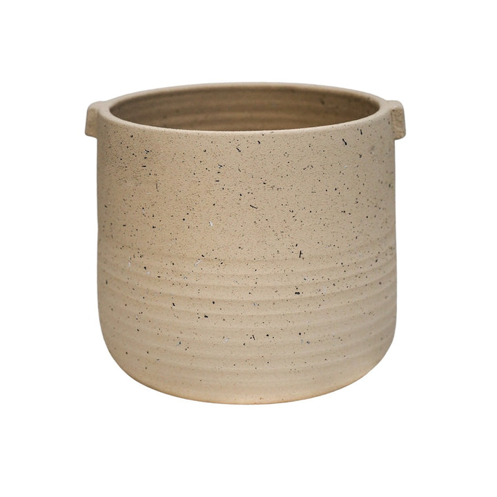 Aurora Terrazzo Handle Planter Oat Ivyline 1