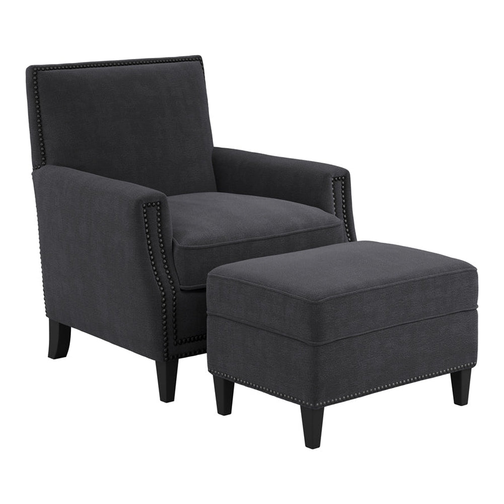 O&Co Barnet Armchair in Anthracite Grey