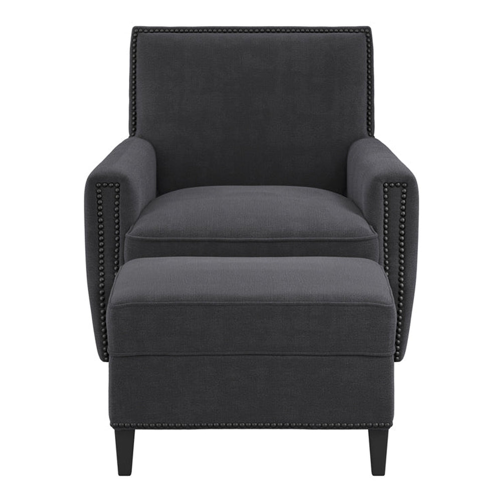 O&Co Barnet Armchair in Anthracite Grey