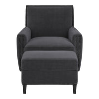 O&Co Barnet Armchair in Anthracite Grey