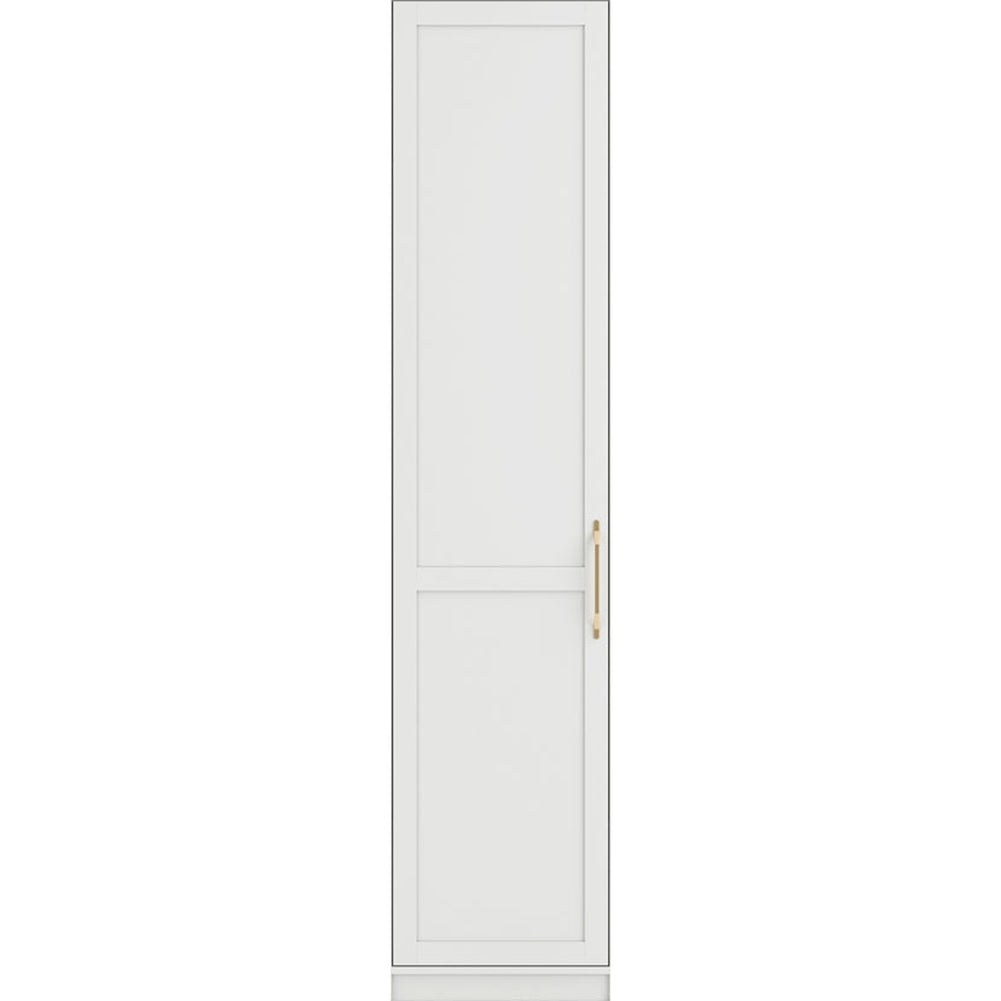 O&Co Charlene 1 Door Wardrobe in White