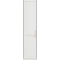 O&Co Charlene 1 Door Wardrobe in White