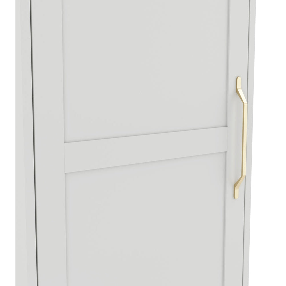 O&Co Charlene 1 Door Wardrobe in White