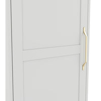 O&Co Charlene 1 Door Wardrobe in White