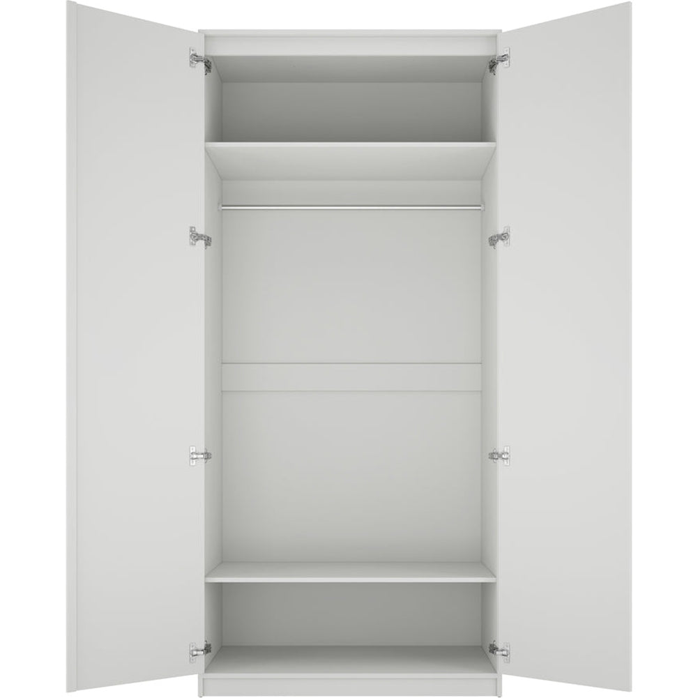 O&Co Charlene 2 Door Wardrobe in White