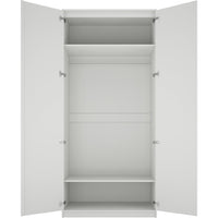 O&Co Charlene 2 Door Wardrobe in White