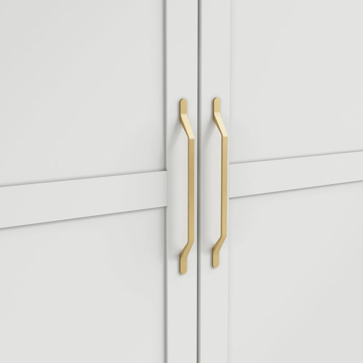 Charlene 2 Door Wardrobe - White LPD Home 6