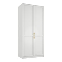 O&Co Charlene 2 Door Wardrobe in White