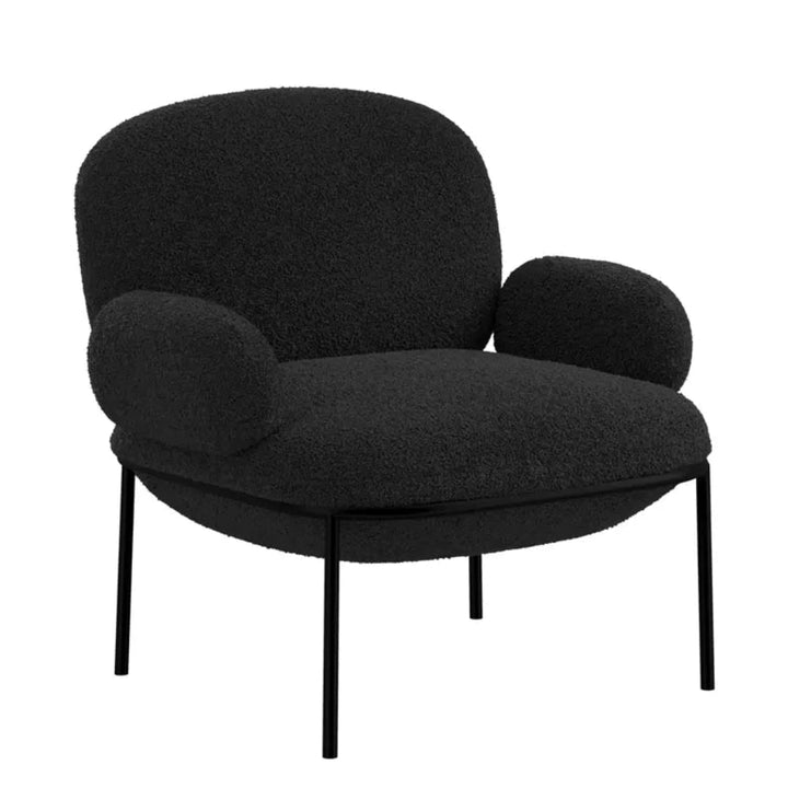 Aspen Sherpa Accent Chair - Black