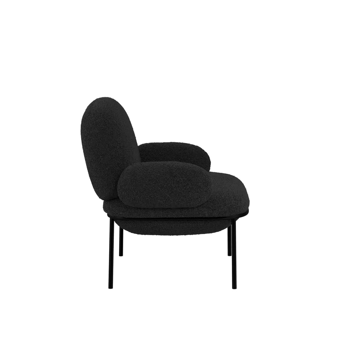 Aspen Sherpa Accent Chair - Black