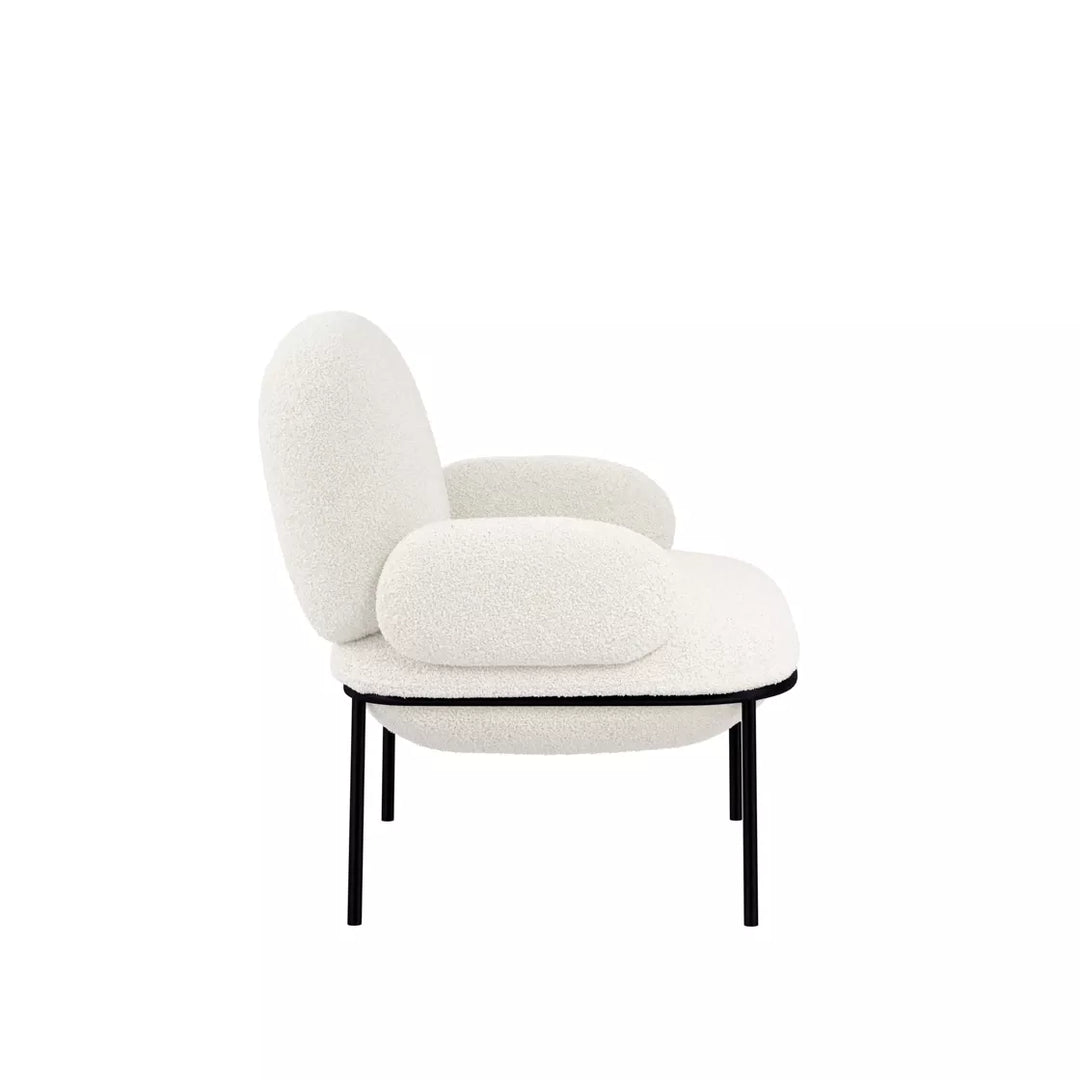 Aspen Sherpa Accent Chair - Ivory