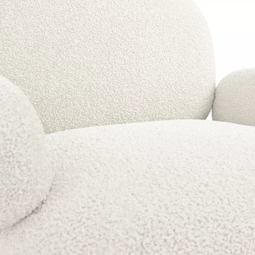 Aspen Sherpa Accent Chair - Ivory