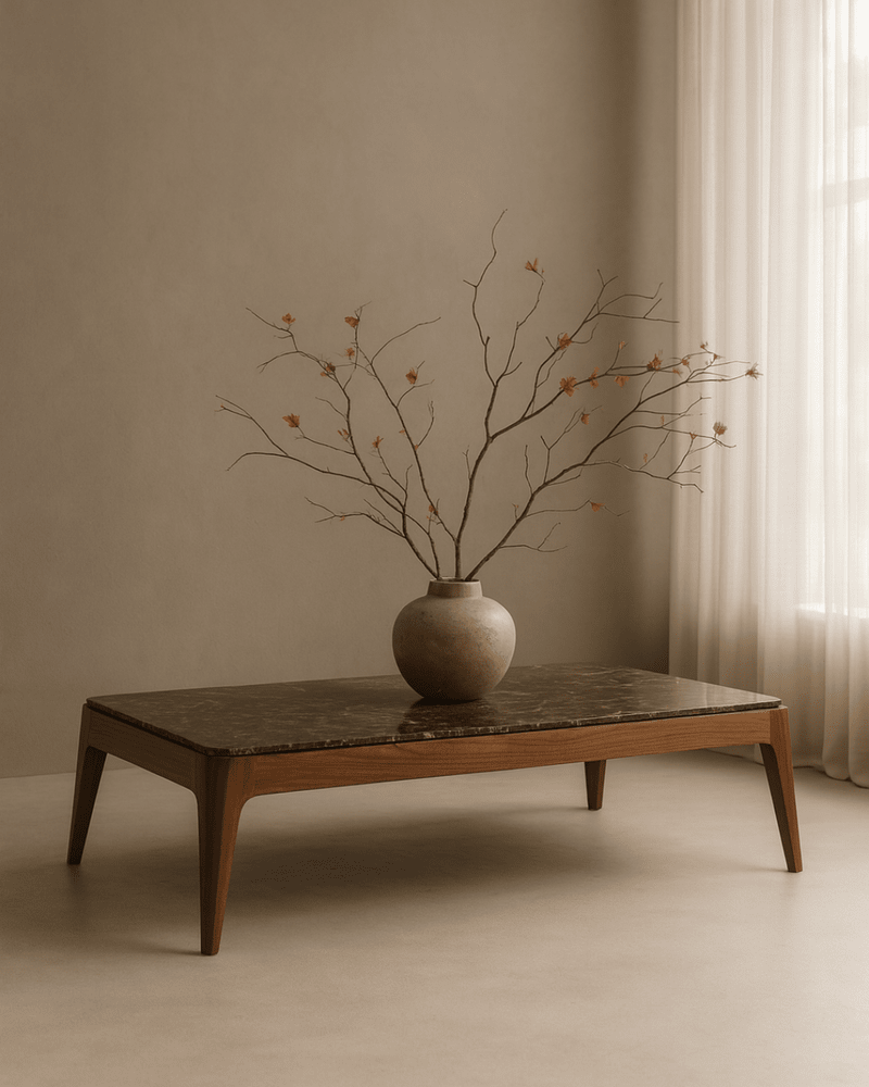 Azteca Marble Rectangular Coffee Table Tommy Franks 2