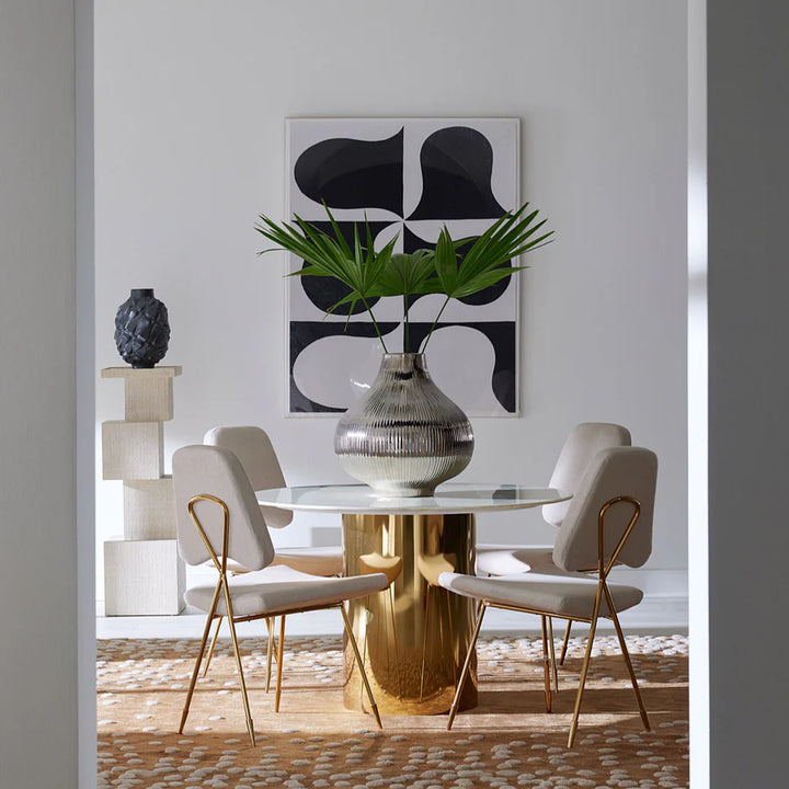 Reform Rectangular Side Table - Brass & Black Design Maven 4