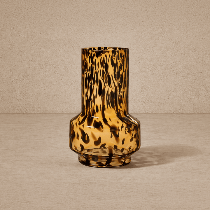 Artea Glass Vase - Dark Amber