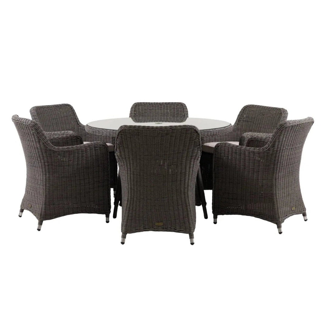 Ascot 6 Seater Round Outdoor Dining Set