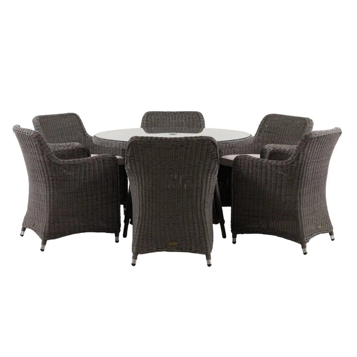 Ascot 6 Seater Round Outdoor Dining Set