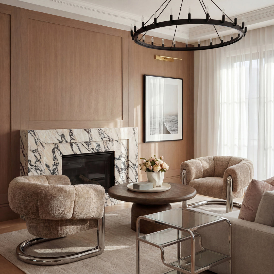 Aurelia Accent Chair - Dark Beige