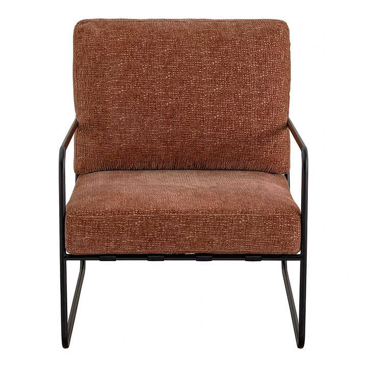 Gaspard Armchair - Rosewood Jacquard Velvet